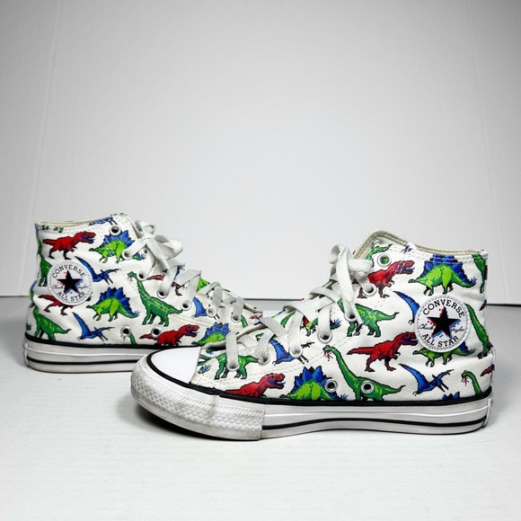 Converse Other - CONVERSE Chuck Taylor All Stars High Tops Dinosaurs B Sz 4.5/W Sz 6.5 Fun Print